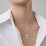 سلسلة فضة 925 وياقوت طبيعي - الصورة 2
