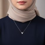 ⁦سلسلة فراشة فضة 925 مميزة مرصعة بالزركون⁩ - الصورة ⁦2⁩