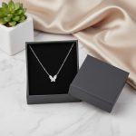 ⁦سلسلة فراشة فضة 925 مميزة مرصعة بالزركون⁩ - الصورة ⁦4⁩