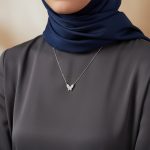 سلسلة فراشة فضة 925 مرصعة بالزركون - الصورة 2